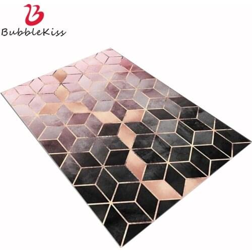 Bubble Kiss Modern Design Carpet For Living Room Nordic Rose Pink Diamond Rug For Living Room Decoration Soft Area Rug Floor Mat