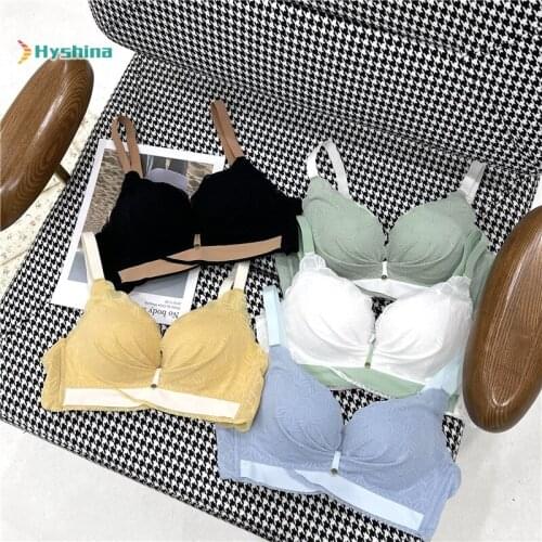 6cm Thickened Non Steel Ring Bra Underwear Lace Back Adjustable Bra