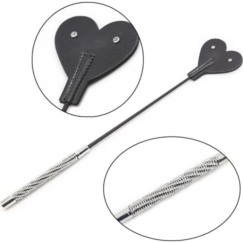 PU Leather Love Shape Long Spanking Straight Sex Whip BDSM Erotic Toys Sex Torture Sex Tools Adult Games Sex Toys For Couples O2