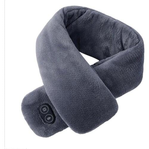 Winter USB Heating Scarf Women Men Thick Warm Electric Heated Neck Warmer Scarf For Outdoor Camping Hiking Cycling Foulard Femme
