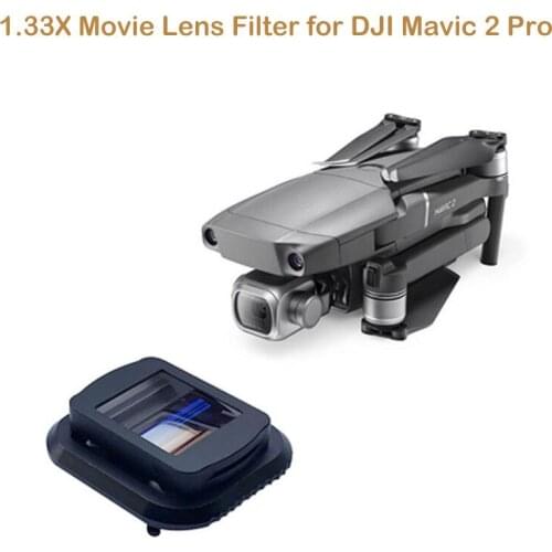 1.33X Widescreen Blu-ray Movie Lens Filter for DJI Mavic 2 Pro Drone Anamorphic Movie Lens Video Shoot Filmmaking Accessories