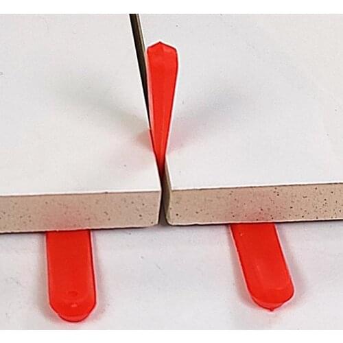 100pcs plastic aid wedge tile spacer locator flat ceramic floor wall tile Carrelage leveling system clip Construction layingTool