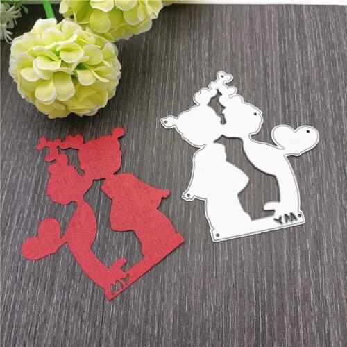 2021 cutting dies new Romantic Lovers Metal Cutting Dies Stencil Die Cut Scrapbooking album paper card DIY Craft Stamps and dies
