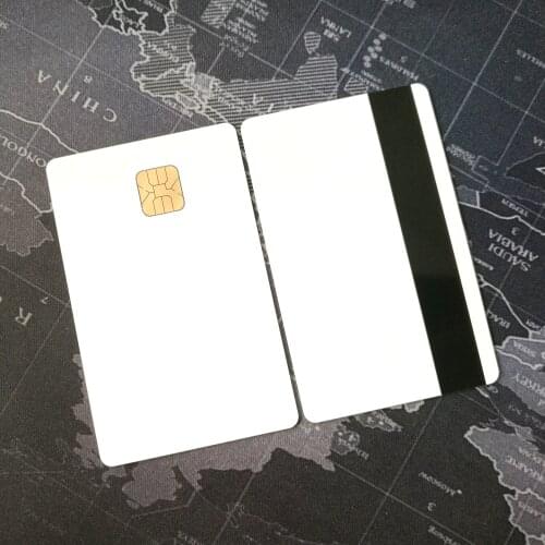 50pcs/100pcs/200pcs NEW Blank PVC Card with SLE4428 4428 Chip +magnetic Contact Smart Card Contact IC Card