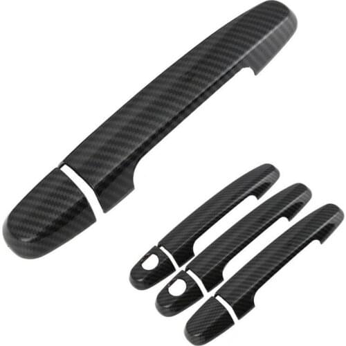 Auto parts Car Door Handles Door Handle Trim Cover Carbon Fiber Style Decoration Fit For corolla/Vios/Yaris For rav4 car