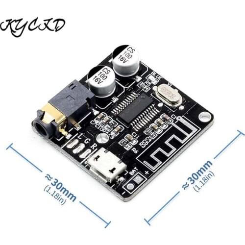 Bluetooth 5.0 Audio Receiver Board MP3 Lossless Decoder Wireless Stereo Music Player 3.5mm AUX Jack 3.7-5V USB For Car Speaker