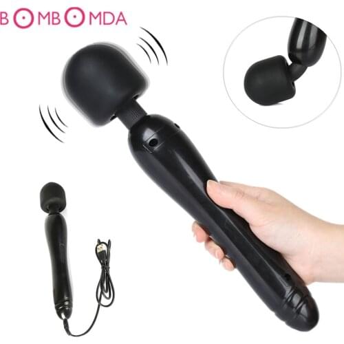 30 Speed Huge Dildo Vibrator for Women Magic Wand Nipple Clitoris Stimulator AV Vibrator Body Massage Adult Sex Toys Masturbator