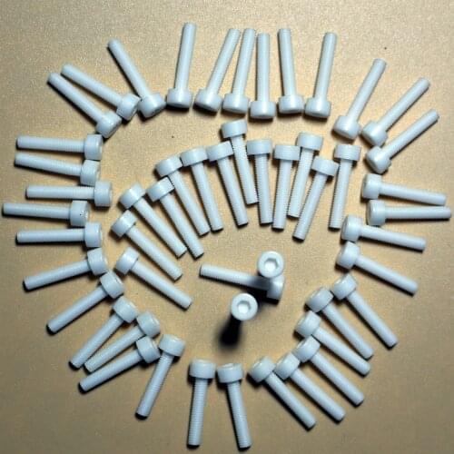 Zirconia ceramic screw with washer/ antioxidant, high temperature resistant, acid base, high strength screw /M3*45
