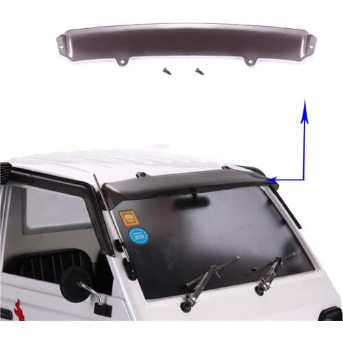 DJC 1/10 WPL-D12 Truck Front Sun Visor Protector Windshield Deflector RC Crawler Car Upgrade Parts Accessories control remoto