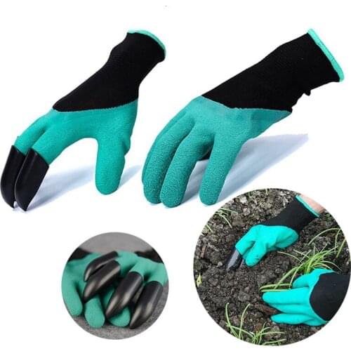 Household Flowers Digging Gloves Claws Dig Dirt Digging Earth Planting Labor Protection Insulation Gloves Garden Tool Weeding