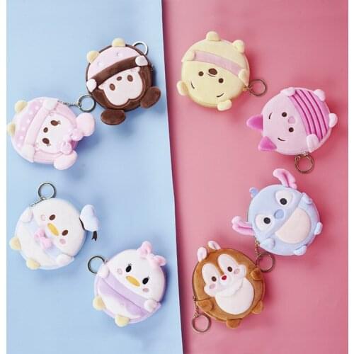 Disney Mickey Minnie Coin Purse Children Cartoon Wallet Genuine Authorization Donald Duck Daisy Lotso Cartoon Character Wallet