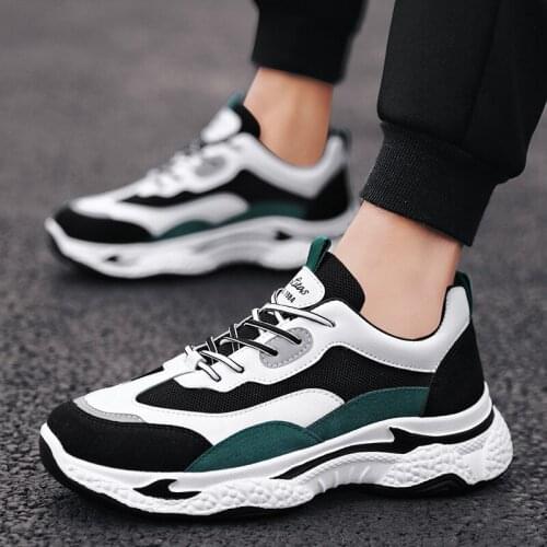 Spring New Fashion Sneakers Mens High Quality Breathable Mixed Color Mesh Sewing Casual Mens Shoes Running Shoes Walking Shoes