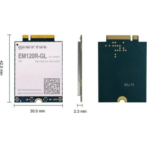 LTE Advanced Cat12 module EM120R-GL M.2 form factor support PCIe Gen2 interface for PC/Laptop DL 3 × carrier aggregation 256QAM