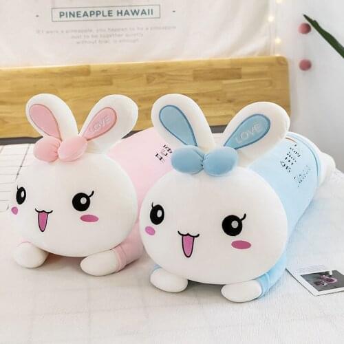 Zqswkl 70/90/110cm kawaii rabbit plush toy doll large stuffed toys sleeping long pillow hugs for children girls birthday gift