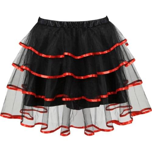 Multicolor Women Ruffles Sexy Mini Pleated Skirt Showgirl Party Fashion Mesh Dance Tutu Match Corset Skirt Plus Size S-6XL