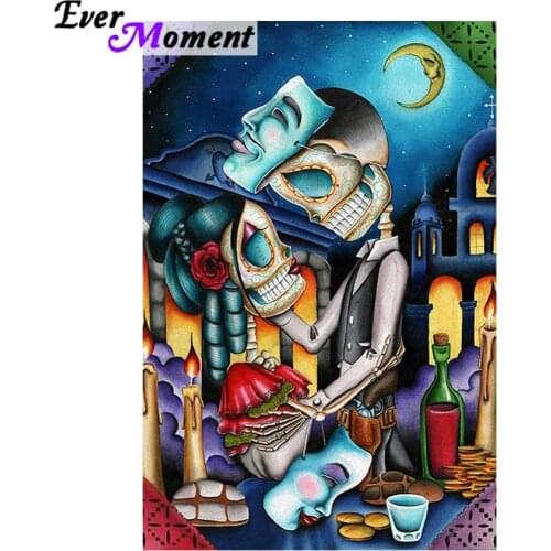 Skull art dave masquerade diamond painting embroidery mosaic kit needlework full square layout crystals gift for decor ASF744