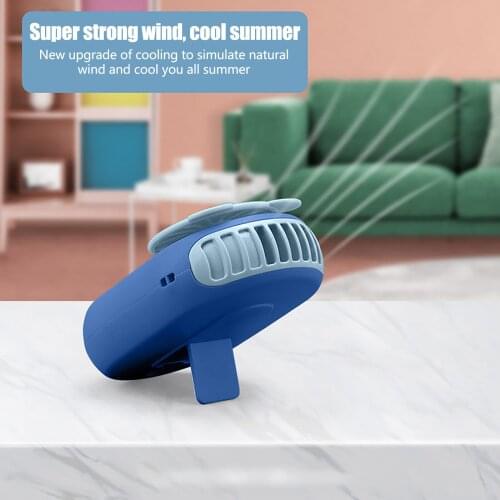 2021 New Creative Cute Usb Mini Handheld Hanging Fan Portable Lazy Desktop Silent Summer Air Cooler Condition Ventilateur#dg4