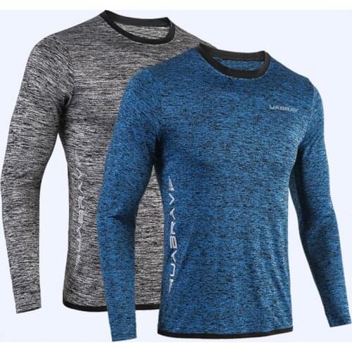 2021 New Running Shirt Mens Rashgard Long Sleeve Gym Shirt Sportswear Compression Dry Fit Shirts For Men Fitness Sport T-Shirts