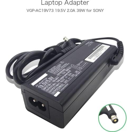 New 19.5V 2.0A AC Adapter Power Supply for VAIO 13A SVT11 SVT13 Portable Laptop VGP-AC19V74 VGP-AC19V73 USB Charger