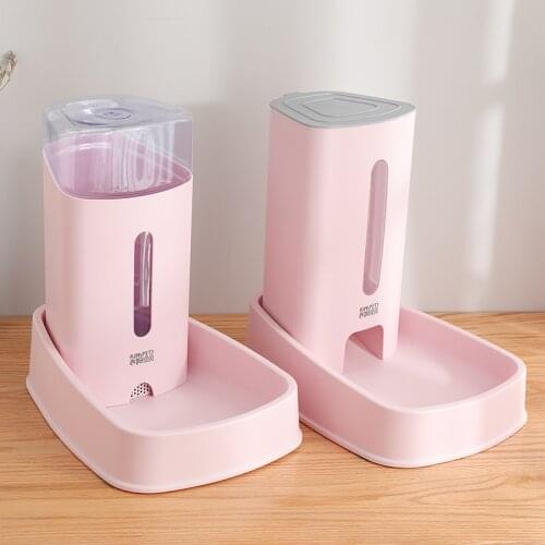Pet Feeding Bowls Dog Cat Automatic Feeders 3.8L Large Capacity Water Dispenser Fountain Bottle Feeding Drinking Pet Supplies