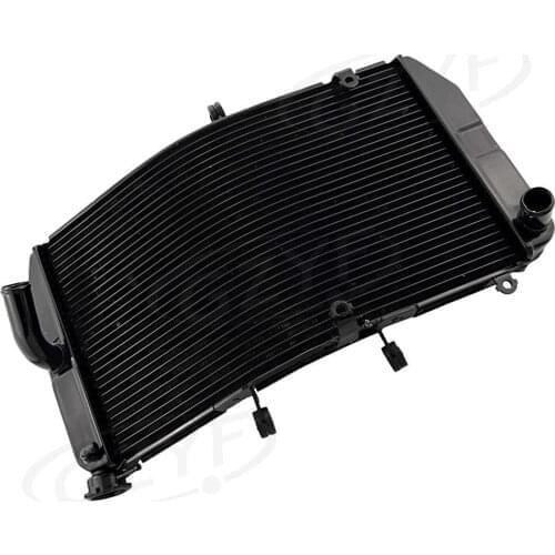 Motorcycle Cooling Radiator For HONDA 2003 2004 2005 2006 CBR600RR F5, Motor Cooler Parts Accessories, Black Aluminum