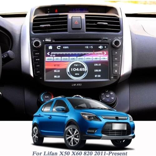 For Lifan X50 X60 820 2011-Present Car Styling GPS Navigation Screen Glass Protective Film GPS Film Internal Accessories