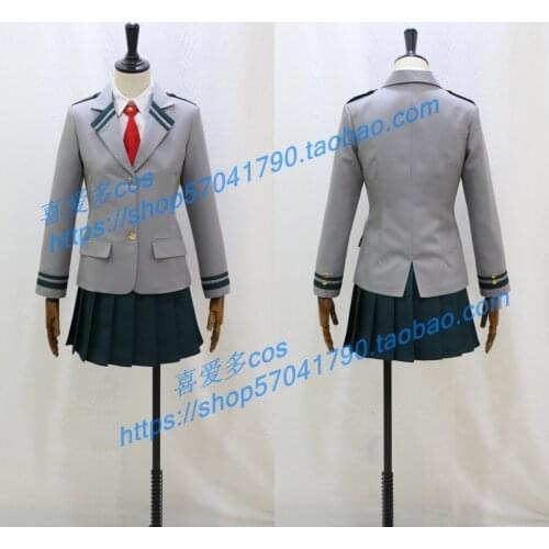 Boku no Hero Academia Girls Uniform Midoriya Izuku Bakugou Katsuki Ochaco Uraraka Adult School Skirt Suit Cosplay Costume