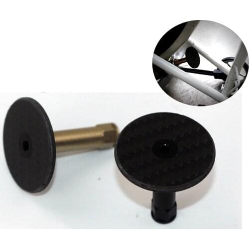 2 Colors For Brompton Folding Bike Carbon Fiber Stop Disk Titanium Screws Seat Post Stop Disc Kickstand