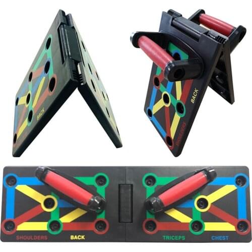 2 in 1 Foldable Push Up Rack Board Gym Fitness Workout home practice chest muscle arm muscle Body Training Push Up Rack Board