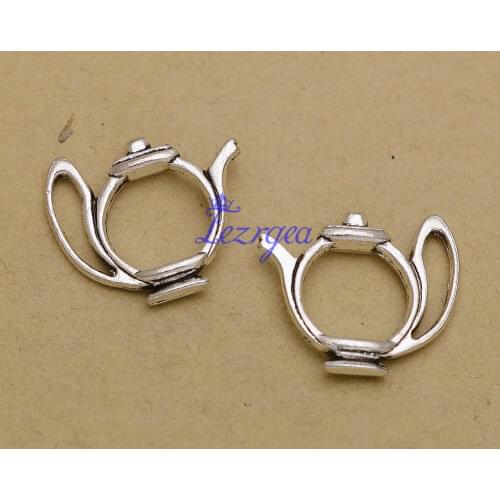 20pcs/lot--22x19mm, Antique silver plated Teapot charms,DIY supplies,Jewelry accessories