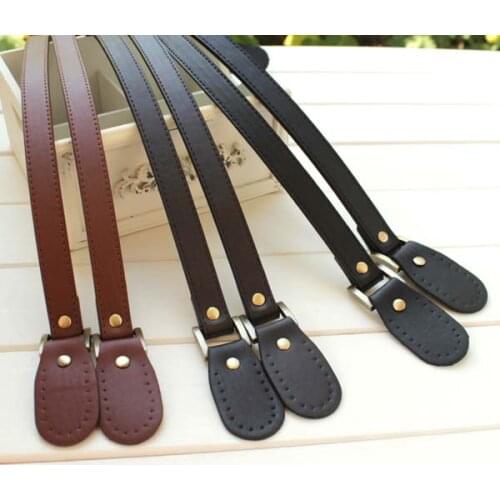 63cm brief style faux leather handle PU bags belt , portable paragraph with handle