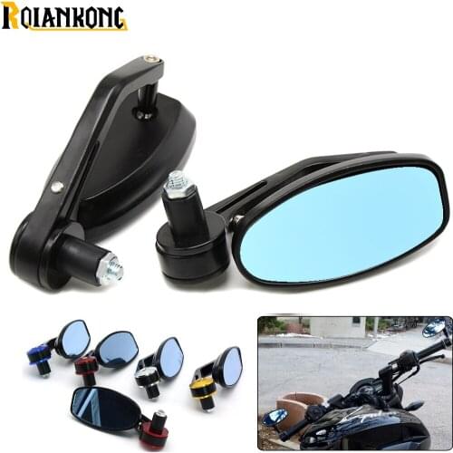 7/8" 22MM Handlebar End Mirrors Motorcycle Accessories Rearview Side Mirror for suzuki yamaha honda BMW