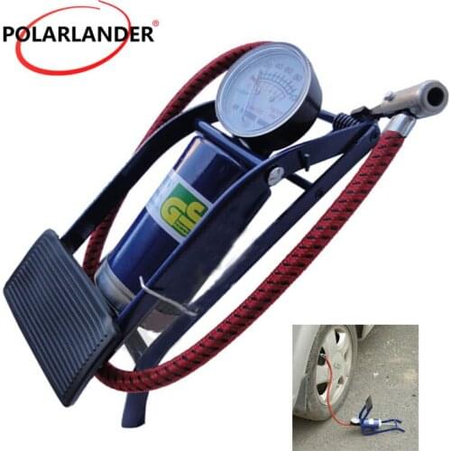 Car inflator air compressor Car-styling Foot Air Pump 100PSI Car Vehicle Tires Bicycle Bike Motorbike Ball Inflator