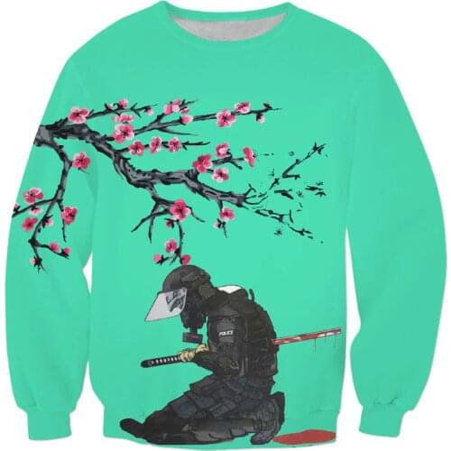 Free shipping Japanese anime Streetwear Sweatshirt fashion Men Women Long sleeve Outerwear Death 3d Print Crewneck Sweatshirt