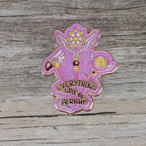BG1057 Anime Cute Cartoon Kawaii Hard Enamel Pin Lapel Pins Badge Brooch Collar Pins Fashion Jewelry Gift