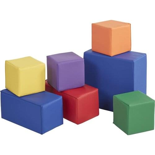 YLWCNN SoftZone Foam Big Building Blocks 7PCS Soft Block for Kids Play,Phthalate-Free Big Blocks,Primary Preschool Learning Toys