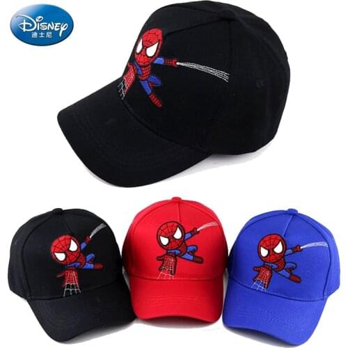 Disney Spiderman childrens Kids Hats Snapback Baseball Cap With cotten embroidery Spring Summer Hip Hop Boy baby Hat Sun Caps