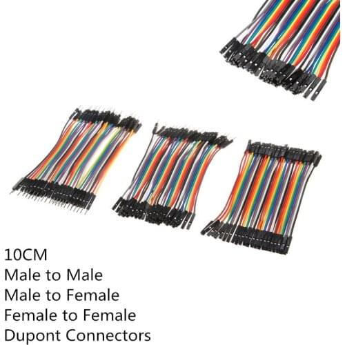 10cm Electronics Dupont Line Male to Male + Male to Female and Female to Female Jumper Wire Dupont Cable Connectors