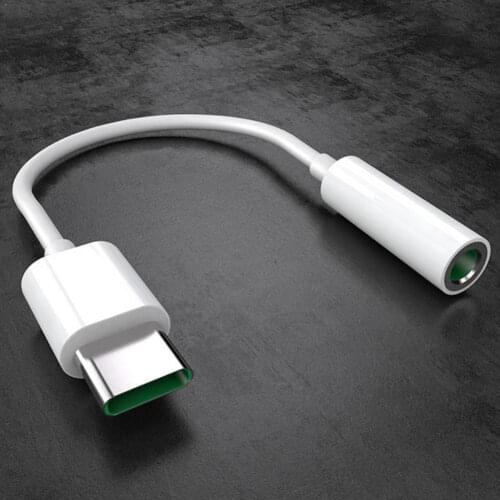 TYPE-C to 3.5mm Adapter Cable USB-C White For Android Huawei Type-C Adapter Cable