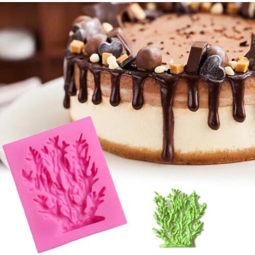 Easy to Clean Silicone Non-stick Cake Decor Coral Mould for Household