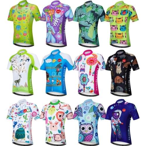 Weimostar Summer Children Cycling Jersey Shirts MTB Outdoor Short Sleeve Kid Bicycle Jersey Ropa ciclismo Bike Clothing