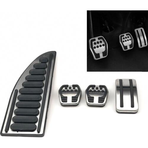 Car Accelerator Pedals Brake Pedal Set Covers Clutch Rest Foot Pedals Cover for Ford Focus 2 3 4 MK2 MK3 MK4 2005 -2017