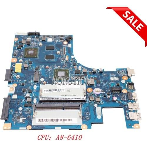 Nokotion 5B20G38071 ACLU5 ACLU6 NM-A281 For Lenovo Ideapad G40-45 laptop motherboard Radeon R5 M230 A8-6410 CPU