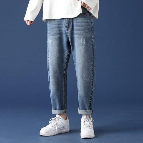 New Arrival Spring And Summer Men Fashion Straight Casual Denim Full Length Jeans Plus Size M L XL 2XL 3XL 4XL