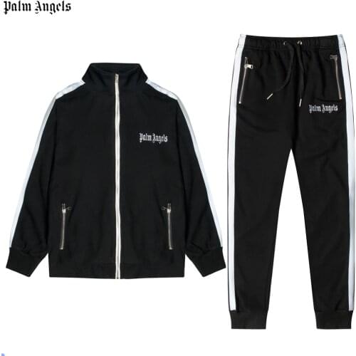 Palm Angels 21SS Logo letters Popular all-match fashion personality simple striped running casual man Sets