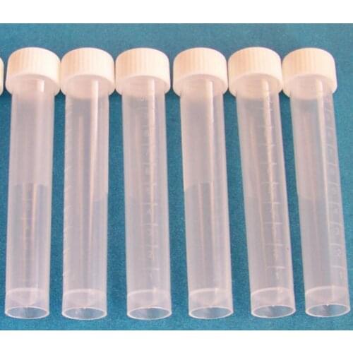10ml Plastic Frozen Test Tubes Vial With Seal Cap Container For Laboratory School Educational Supply LX1242
