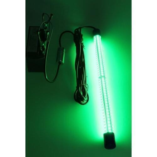 12V 30W 504SMD LED Green Underwater Submersible Night Fishing Light Collecting Fish Finder Lamp Attracts Prawns Squid Krill Lamp