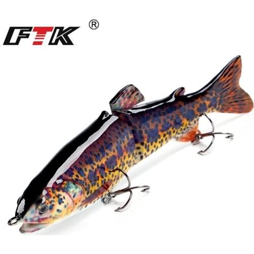 65g Lifelike 2 Segment Swimbait Minnow For Sea Bass Hard Fishing Lure 18.5cm Multi Jointed Jerkbait Sinking Fishing Bait