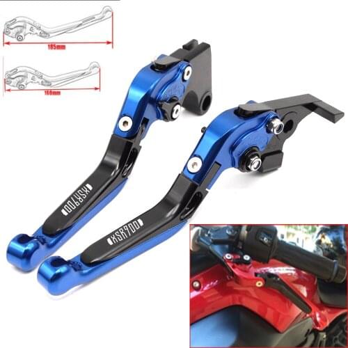 Motorcycle CNC Adjustable Foldable brake Clutch Levers for Yamaha XSR 900 ABS 2016 2017 with Logo(XSR 900 ABS)