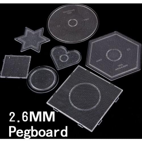 7 type selection 2.6mm perler PUPUKOU beads template Pegboard for hama beads tool diy toy DIY educational puzzle beadbond